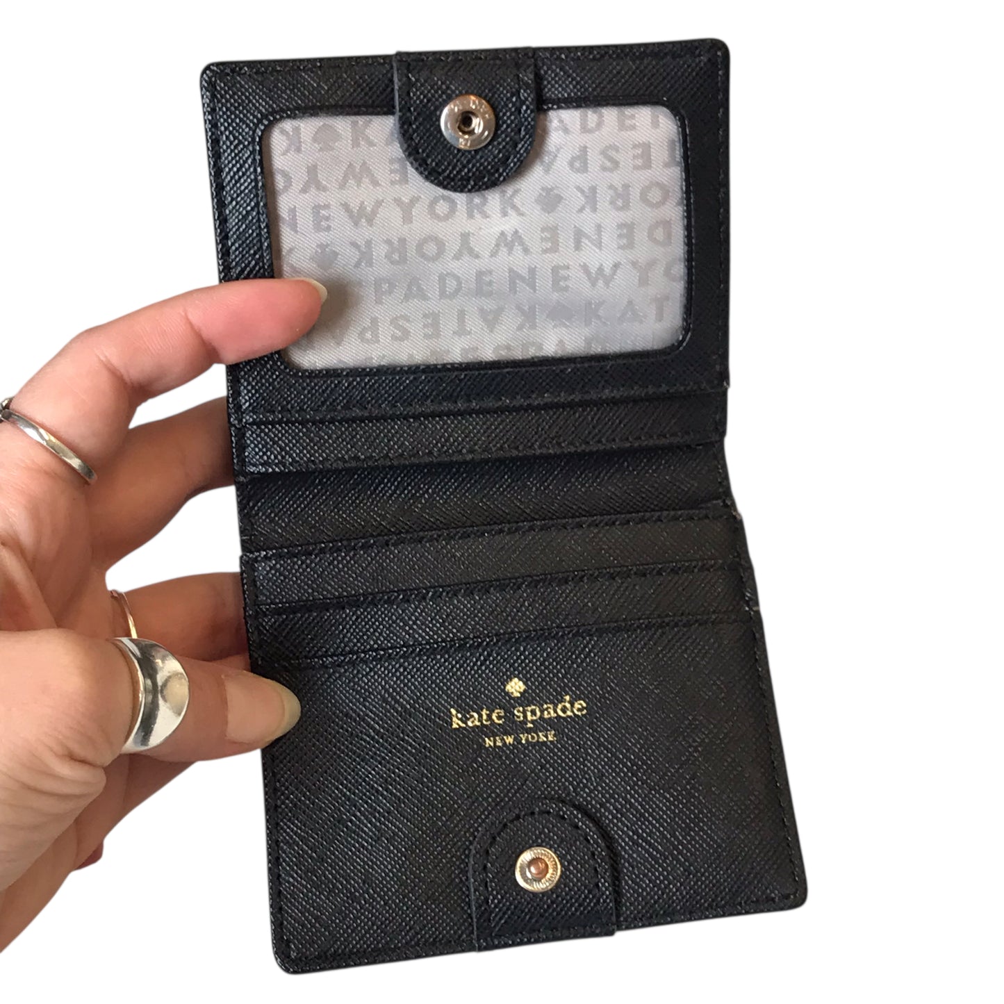 Wallet Designer By Kate Spade In Silver, Size:Small