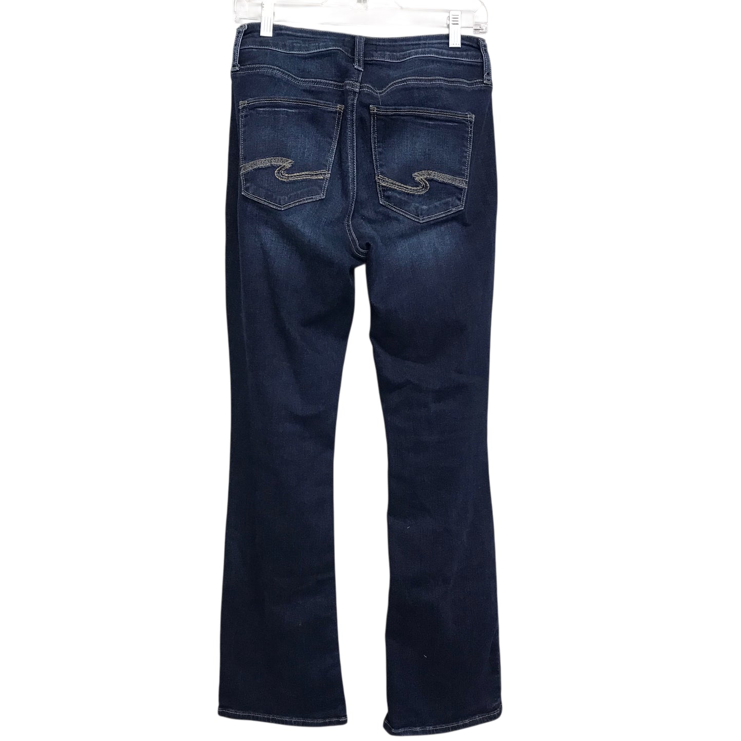 Jeans Boot Cut By Silver In Blue Denim, Size:6