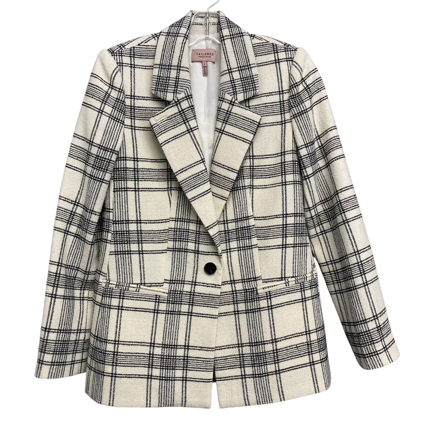 Blazer By Tailored by Rebecca Taylor In Striped Pattern, Size:Xs