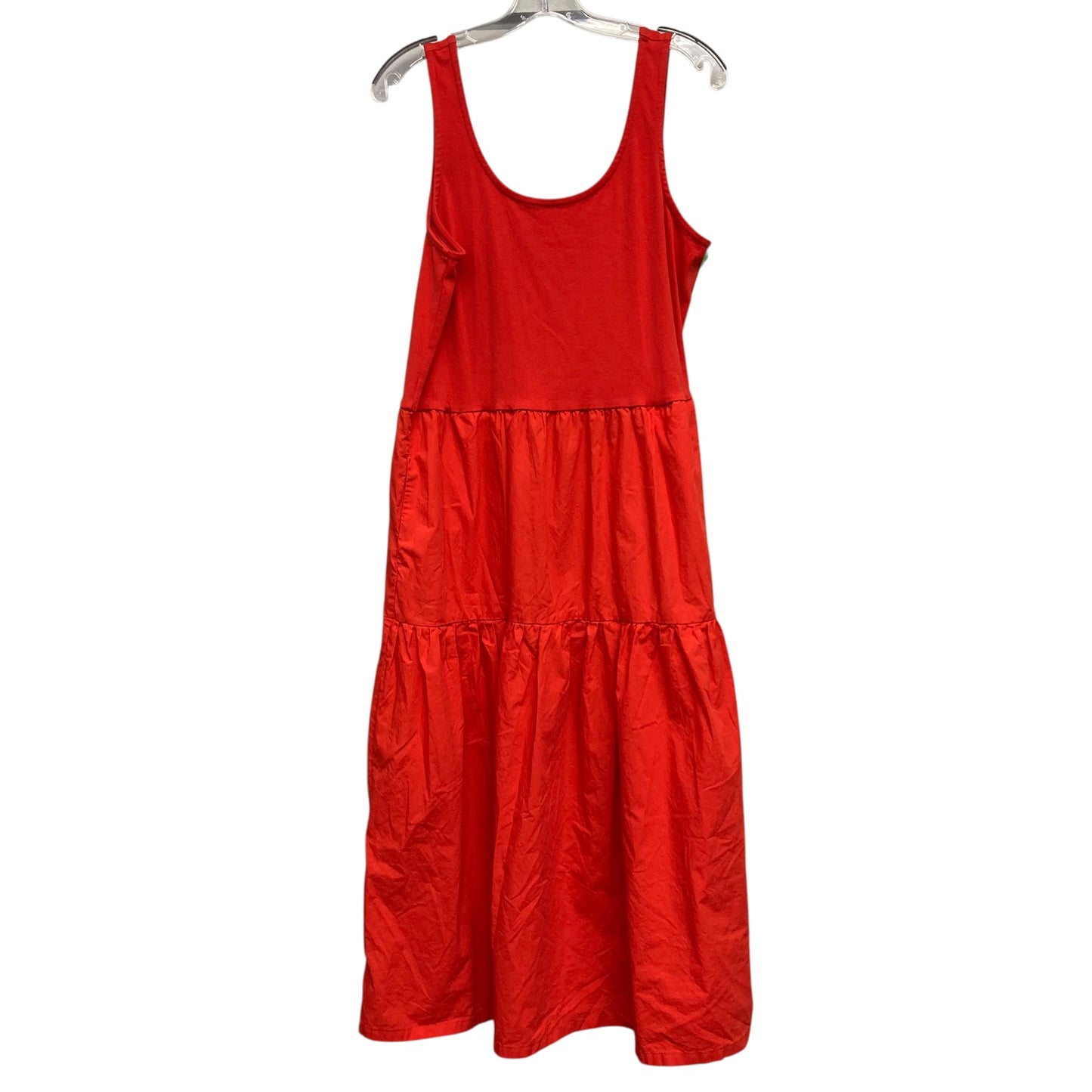 Dress Casual Maxi By J. Crew In Red, Size:Xl