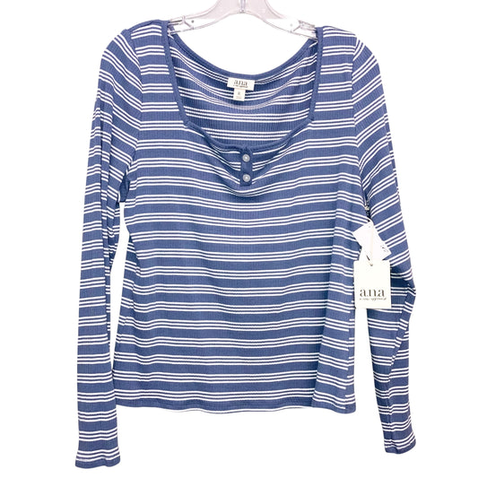 Top Ls Basic By Ana In Striped Pattern, Size:Xl