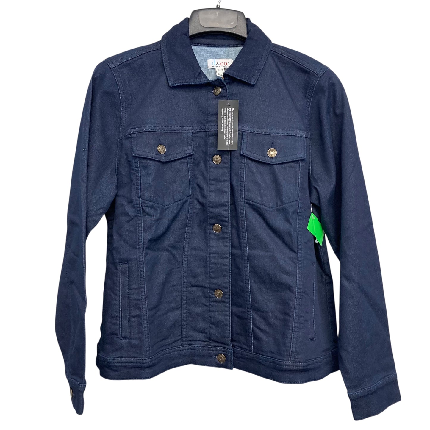 Jacket Denim By Denim And Co Qvc In Blue Denim, Size:M