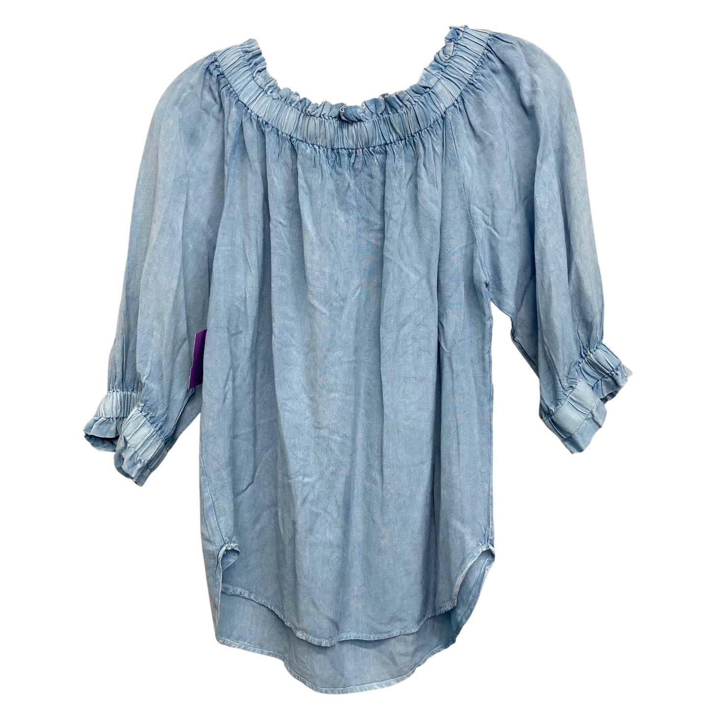 Top 3/4 Sleeve By Style Envy In Blue, Size:M