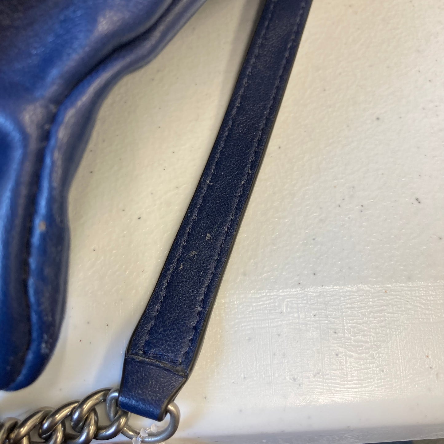 Belt Bag Leather By Henri Bendel In Blue, Size:Small