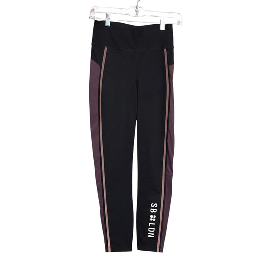 Athletic Leggings By Sweaty Betty In Black & Purple, Size:S