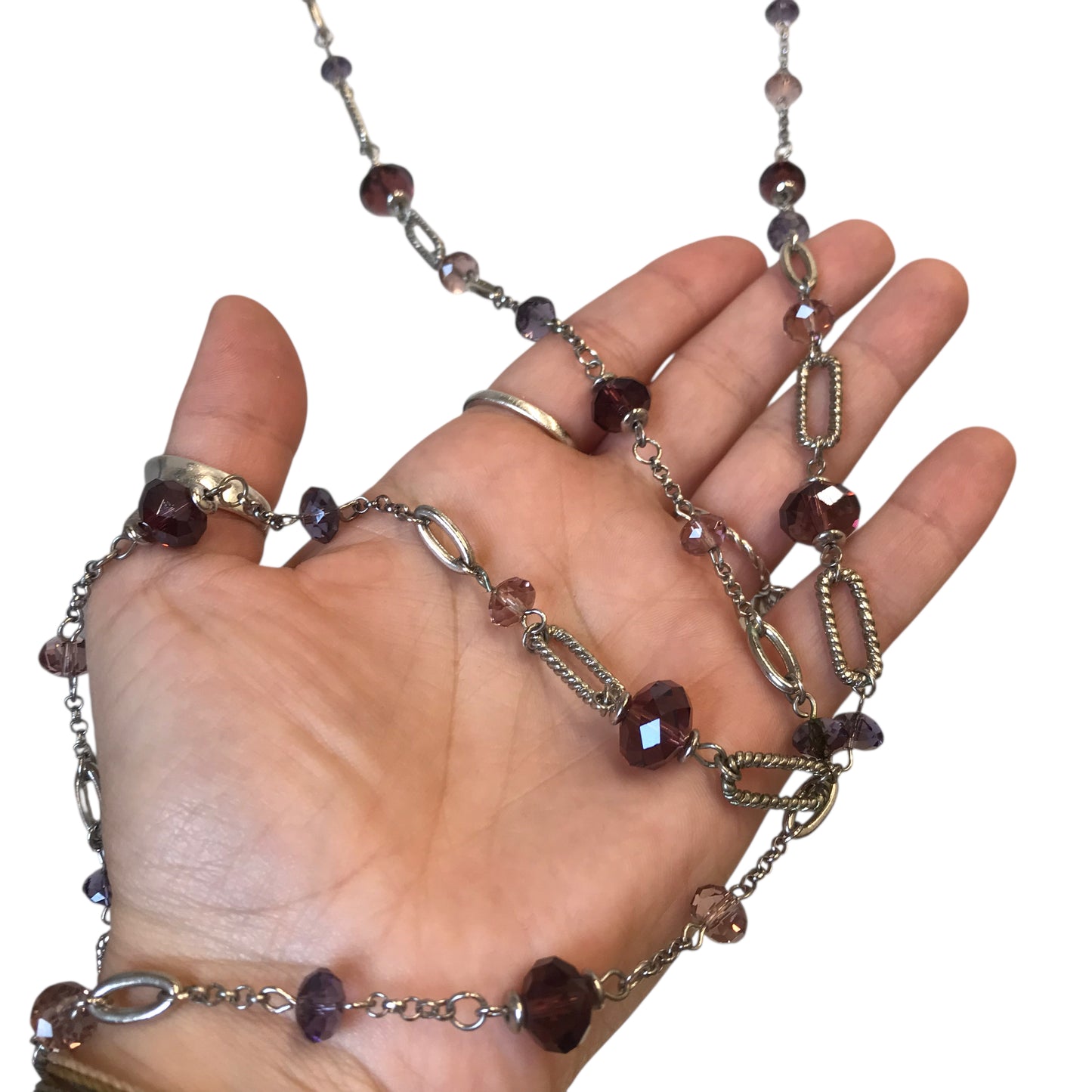 Necklace Other In Pink & Purple