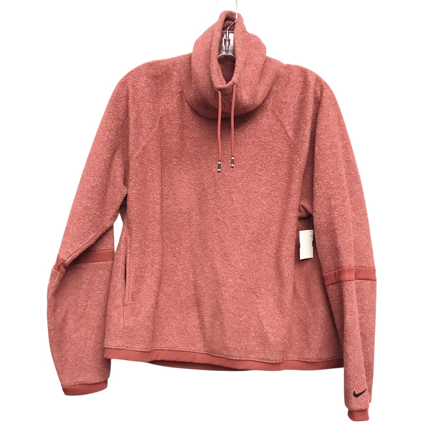 Athletic Sweatshirt Collar By Nike Apparel In Red, Size:M