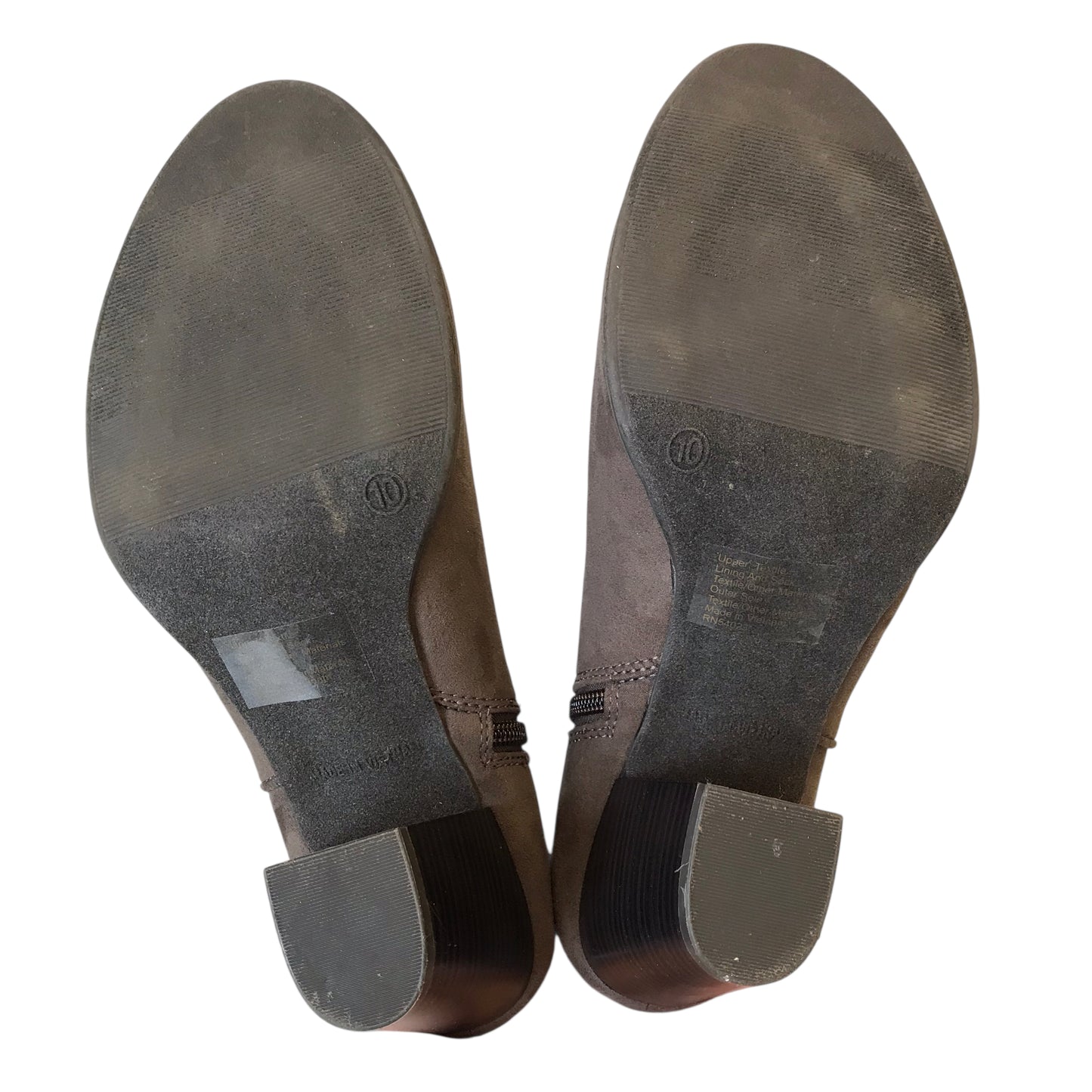 Boots Ankle Heels By Gap In Brown, Size:10