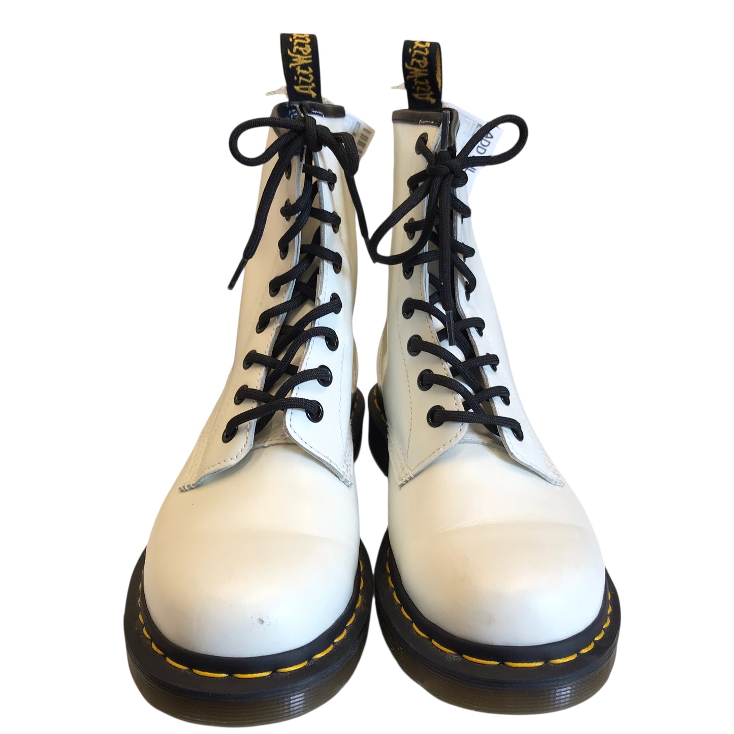 Boots Combat By Dr Martens In White, Size:8
