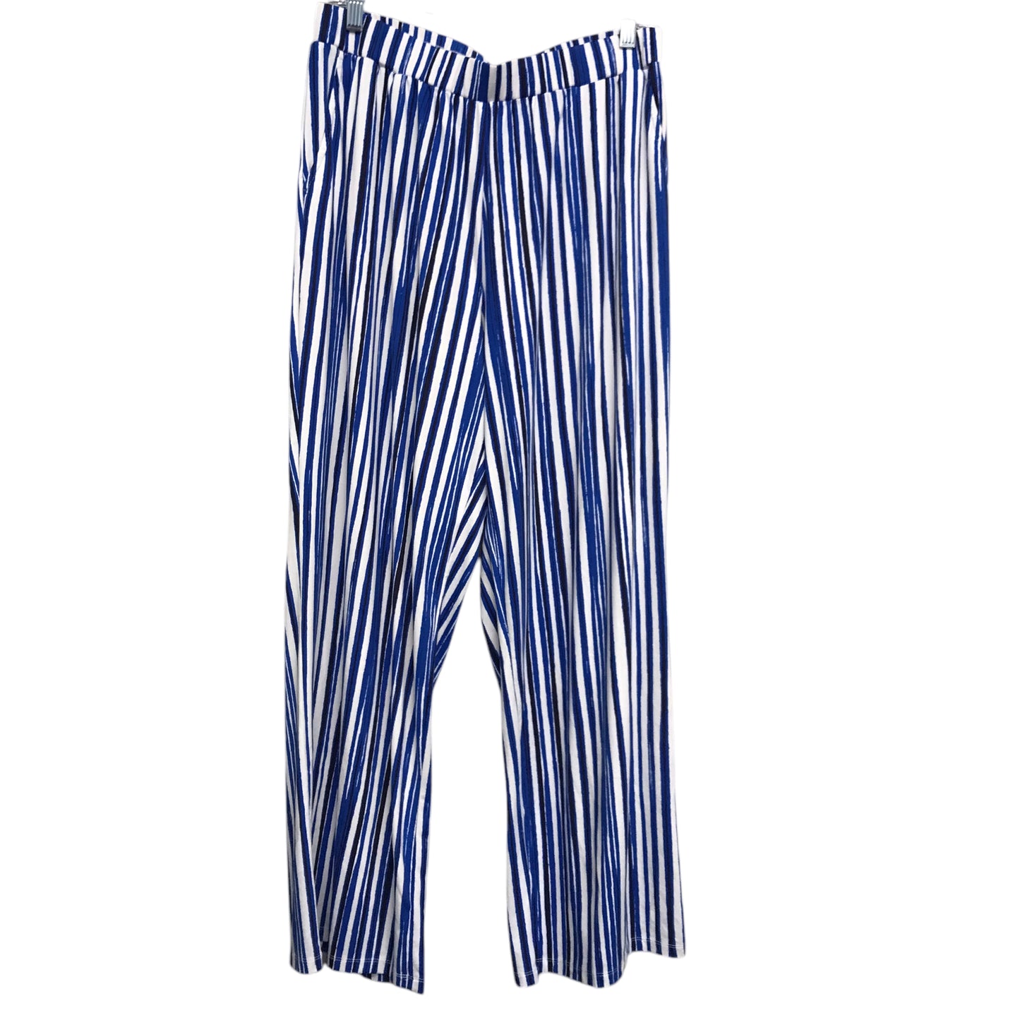 Pants Lounge By Elizabeth Clarke In Blue & White, Size:8