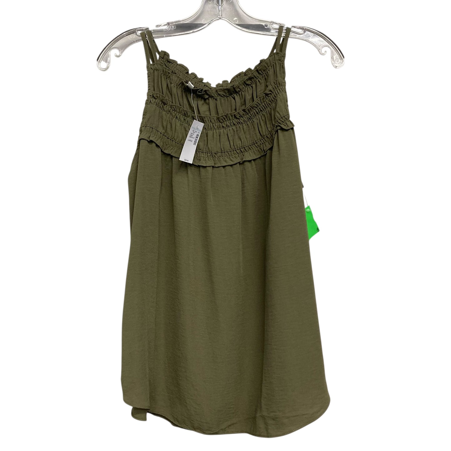 Top Sleeveless By Maurices In Green, Size:L