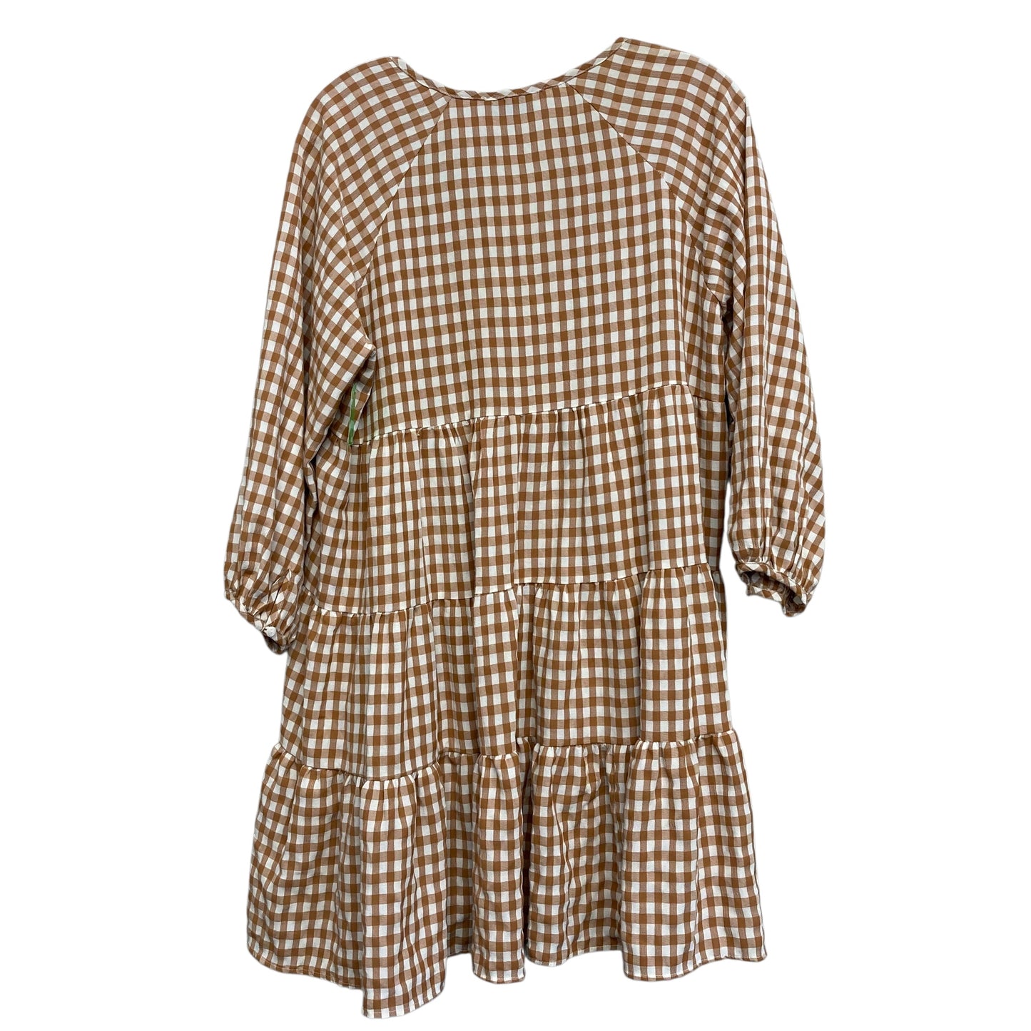Dress Casual Short By Petal & Pup In Checkered Pattern, Size:M