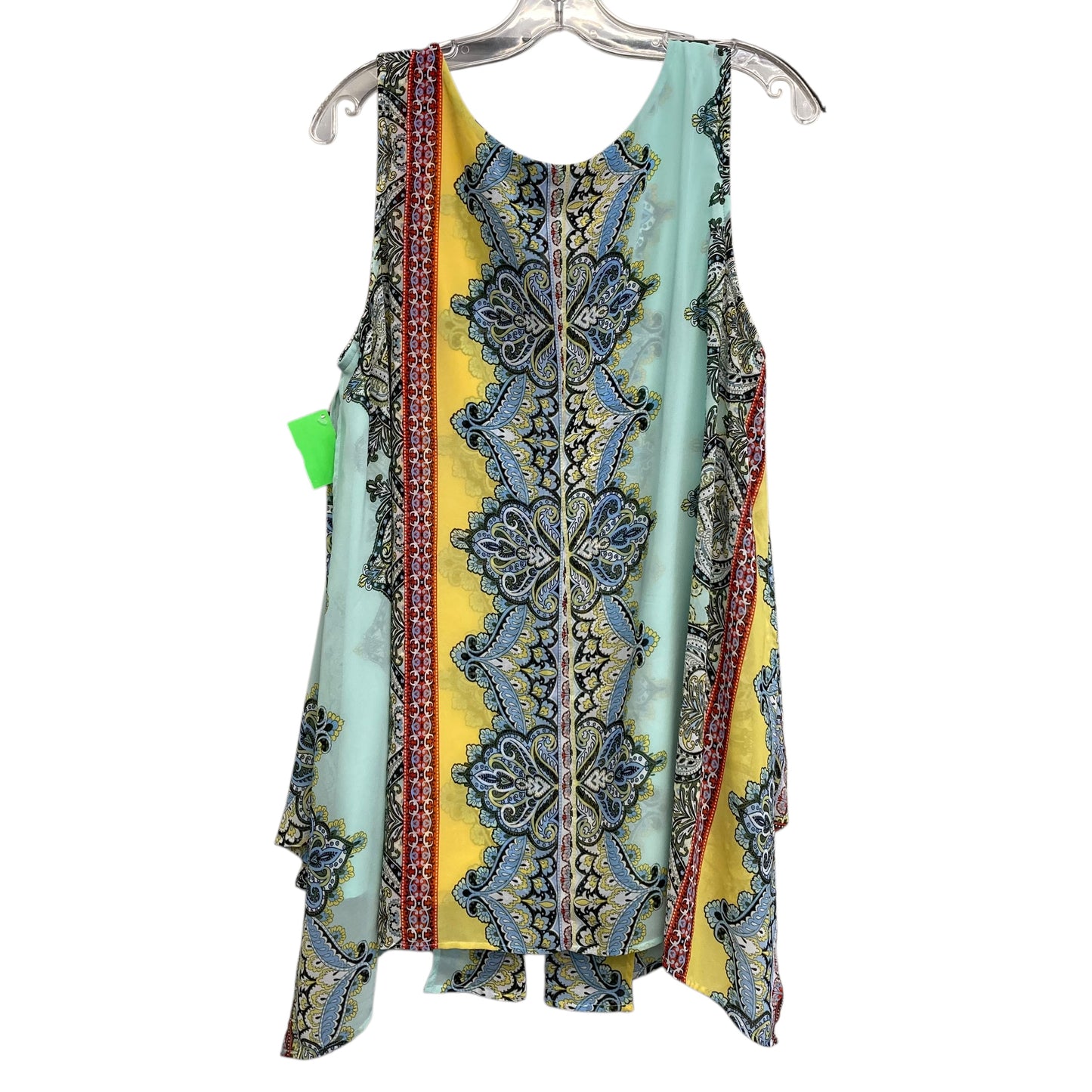 Top Sleeveless By Roz And Ali In Multi, Size:1X