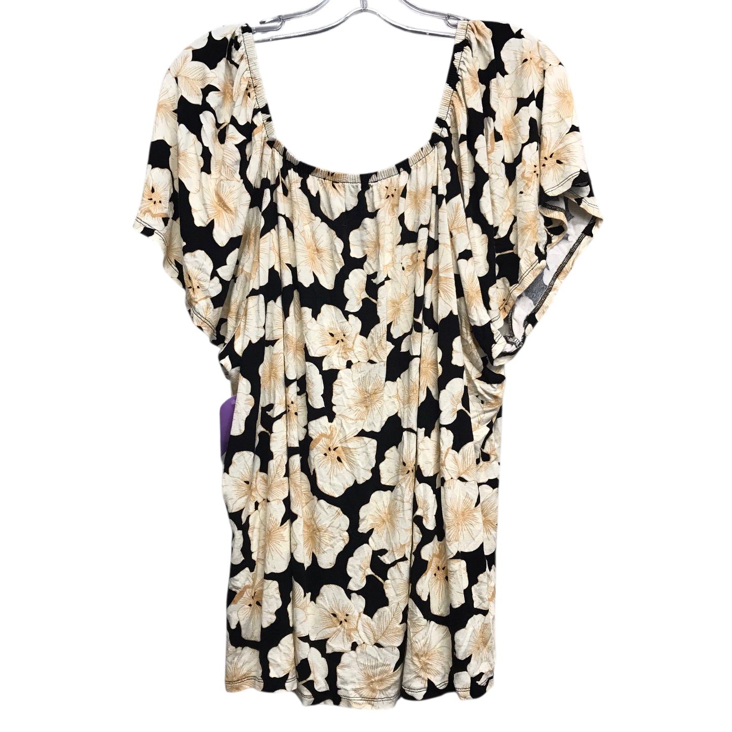 Top Ss By Lane Bryant In Black & Cream, Size:3X