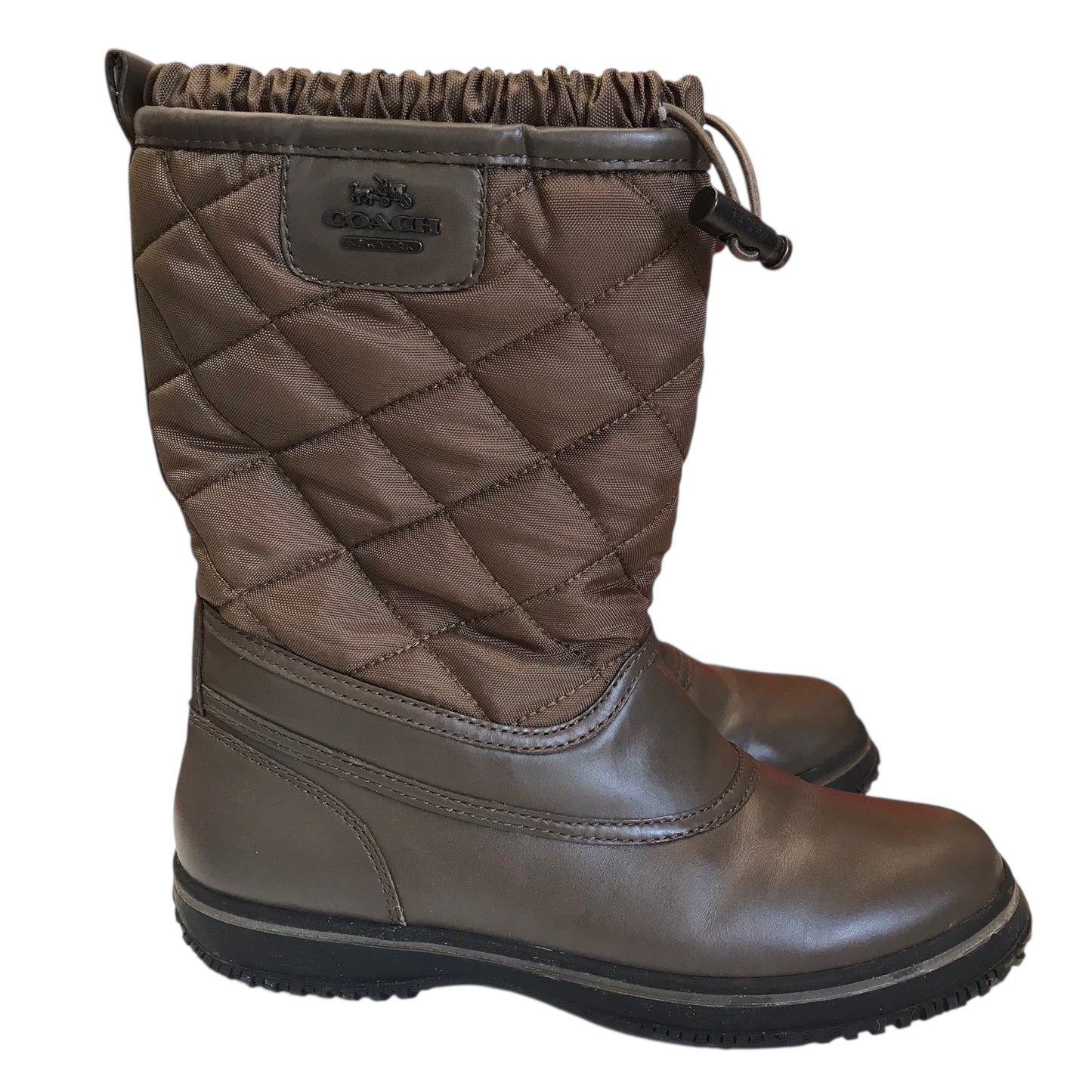 Boots Designer By Coach In Brown, Size:6