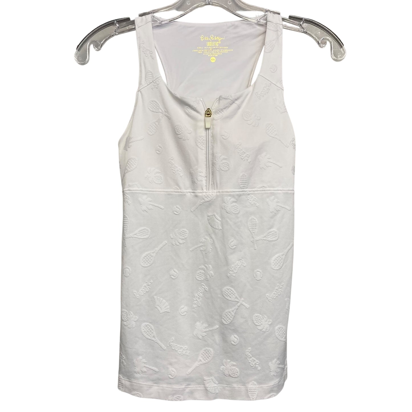 Top Sleeveless Designer By Lilly Pulitzer In White, Size:Xxs