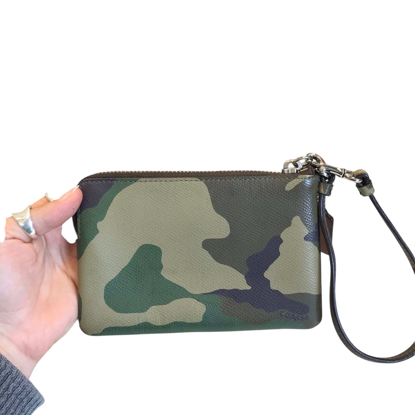 Wristlet Designer By Coach In Camouflage Print, Size:Medium