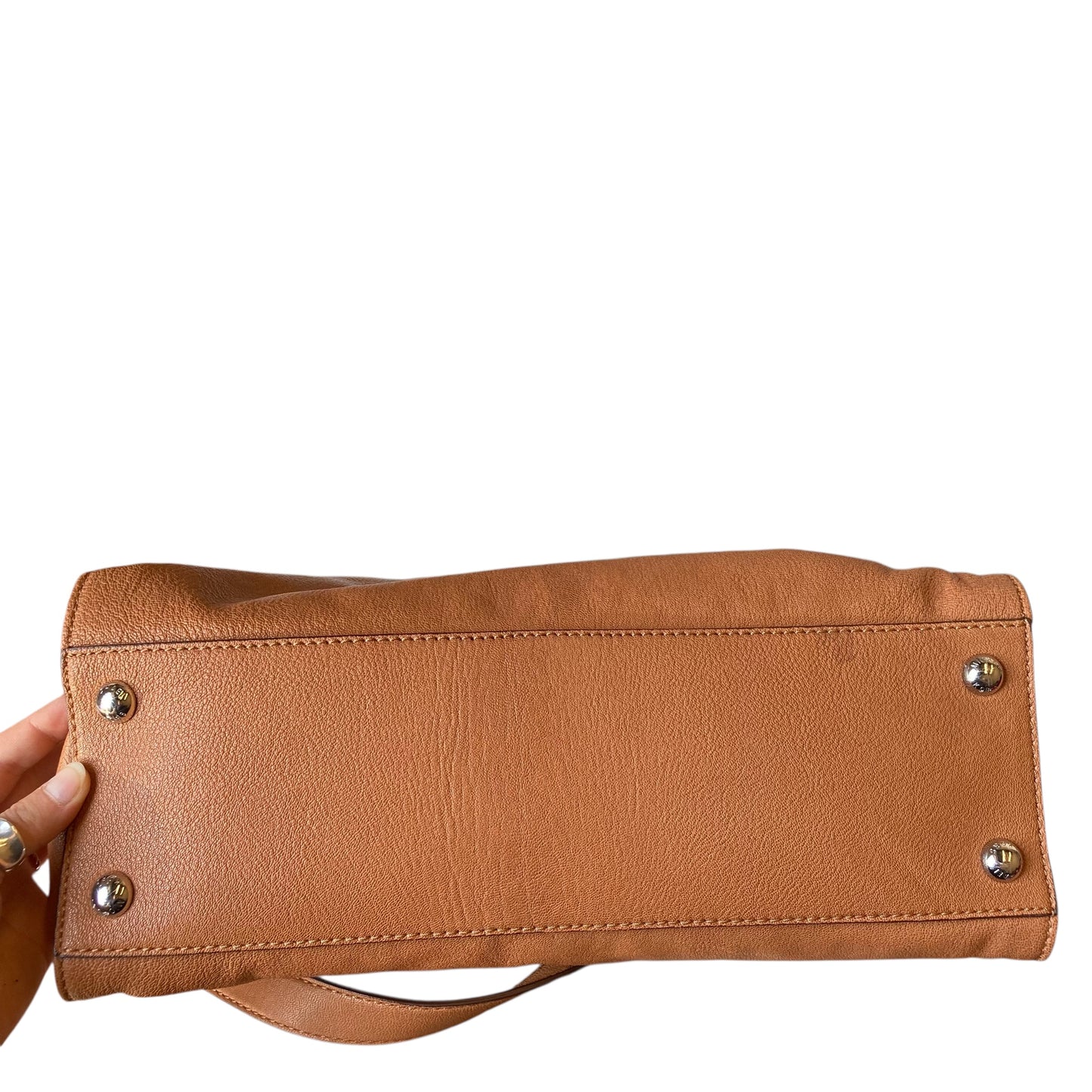 Handbag Designer By Michael Kors In Brown, Size:Large
