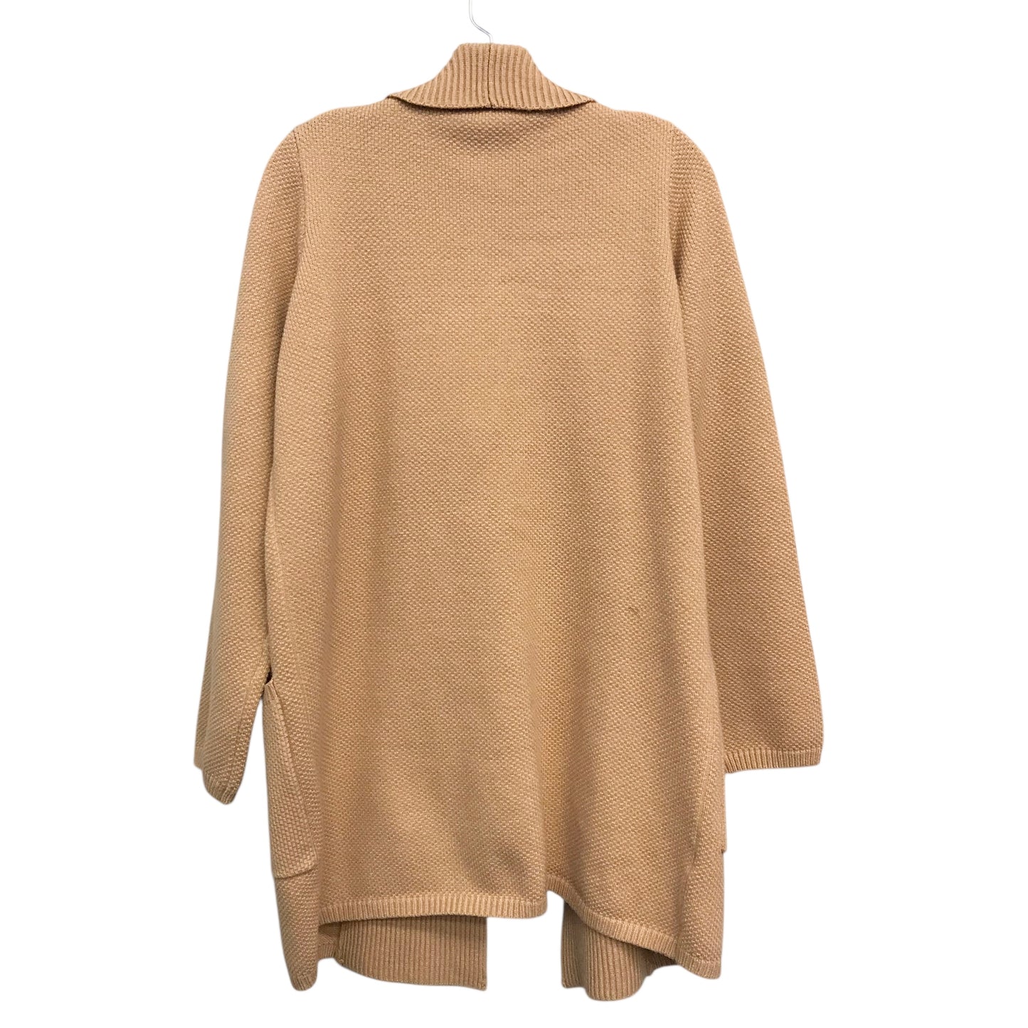 Sweater Cardigan By Ann Taylor In Tan, Size:M