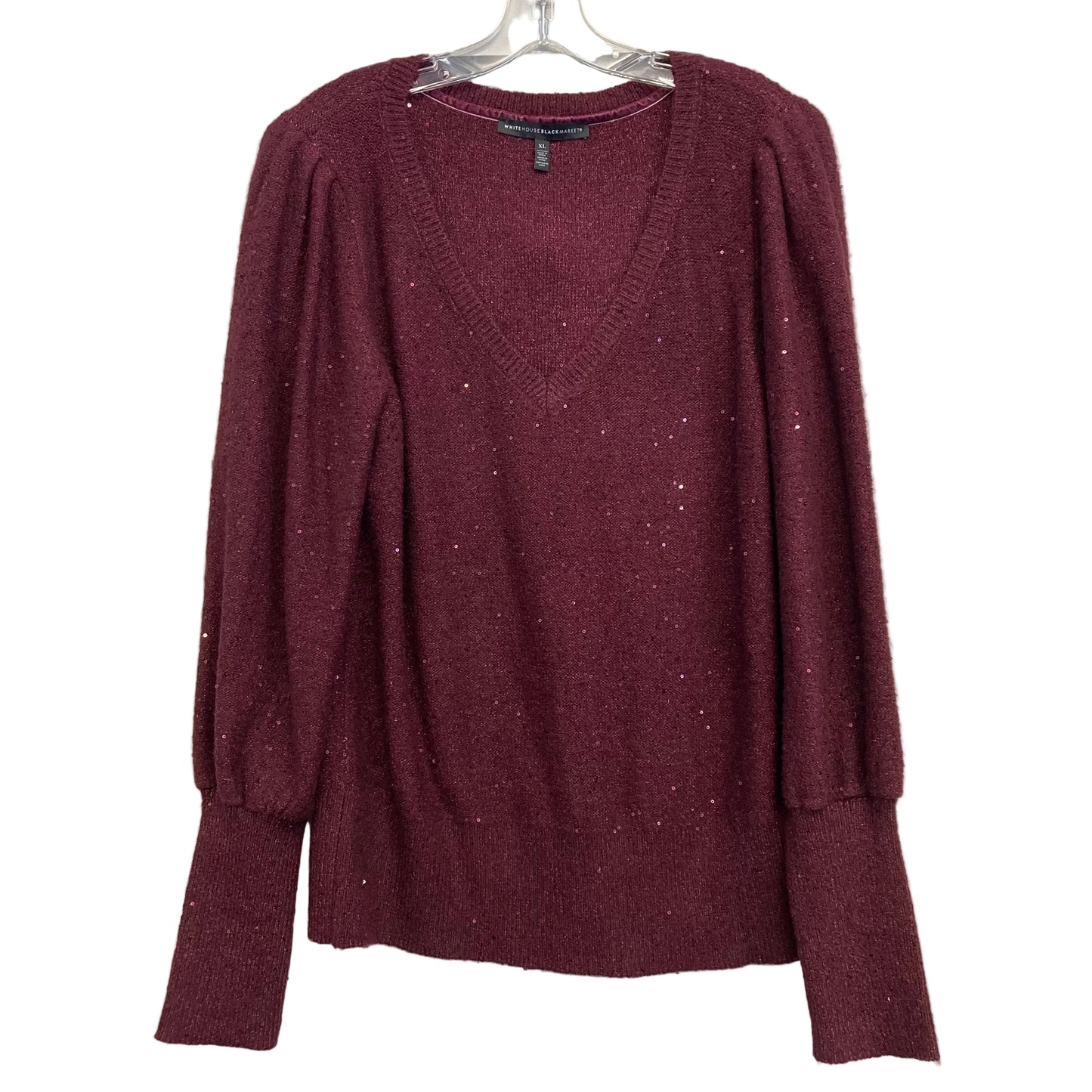 Sweater By White House Black Market In Maroon, Size:Xl