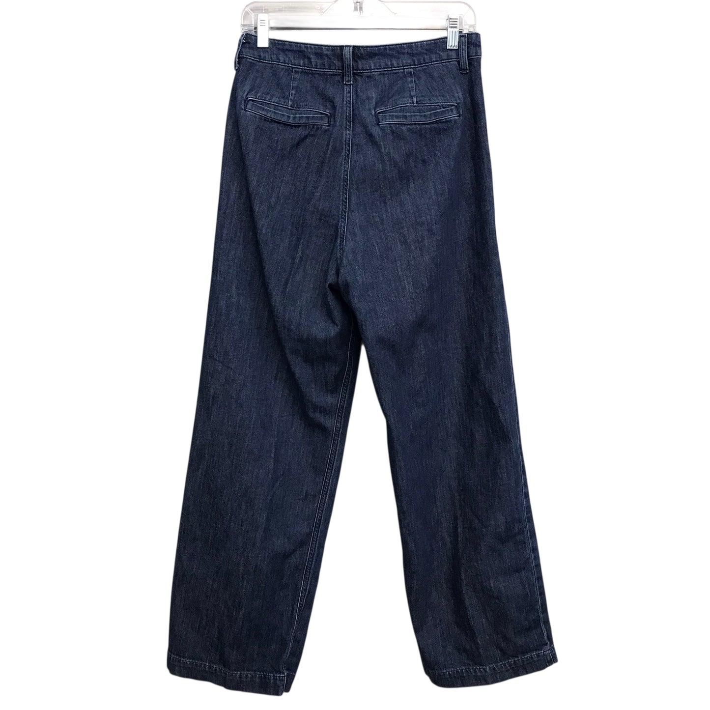 Jeans Wide Leg By J. Crew In Blue Denim, Size:4