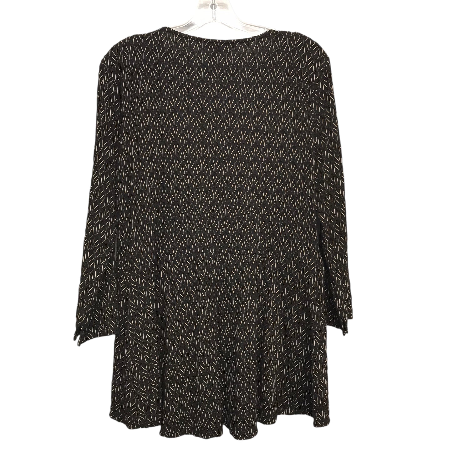 Top Ls By Dana Buchman In Black & Tan, Size:Xl