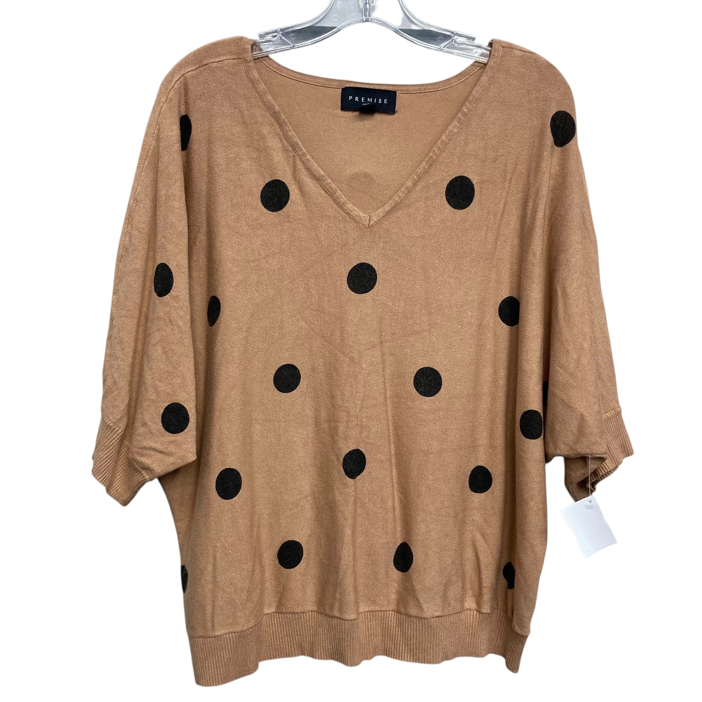 Sweater Ss By Premise In Polkadot Pattern, Size:1X