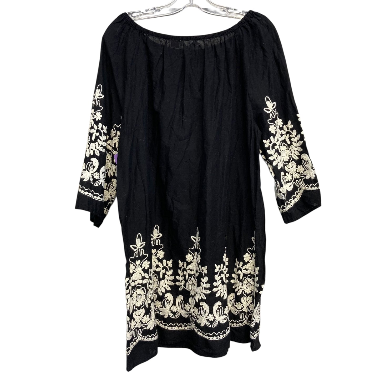 Top Ls By Studio West In Black & Cream, Size:Xl