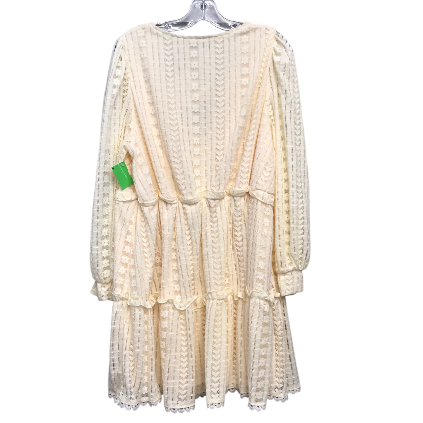 Dress Casual Short By Shein In Cream, Size:2X