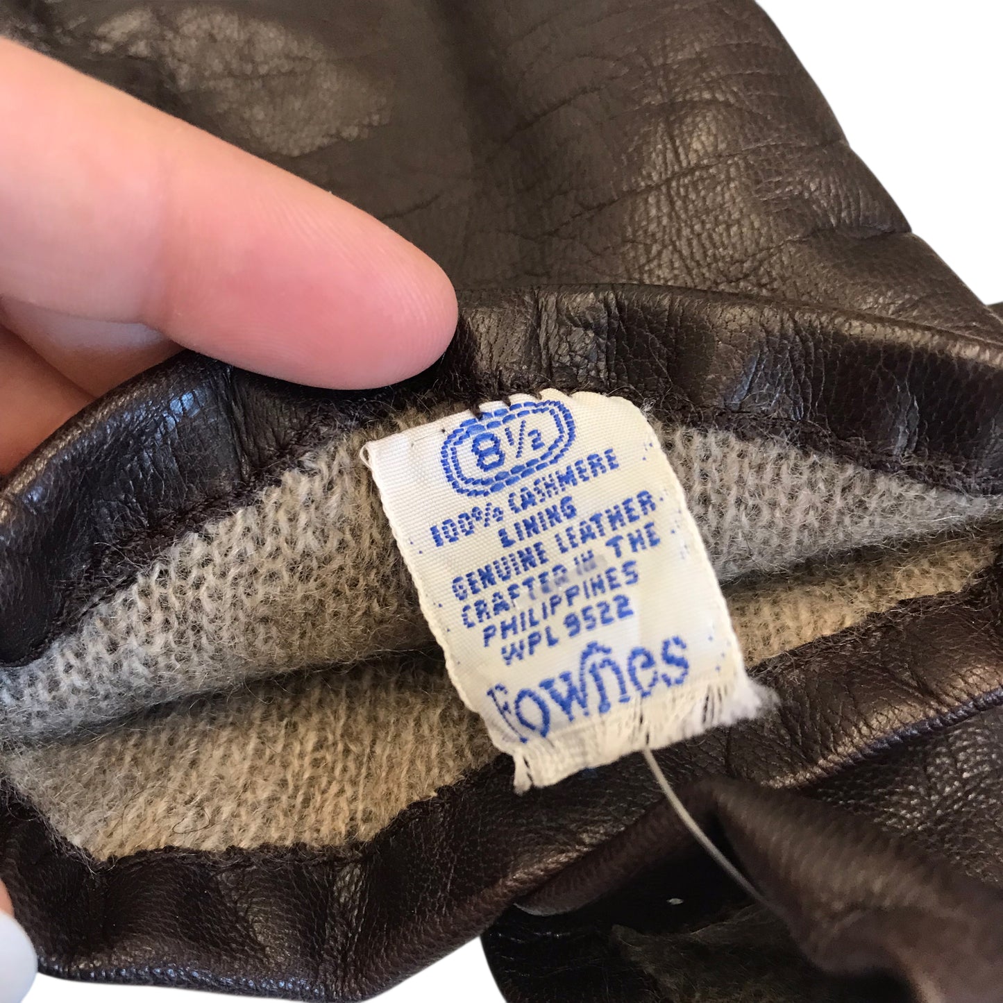 Gloves Leather By Fownes In Brown