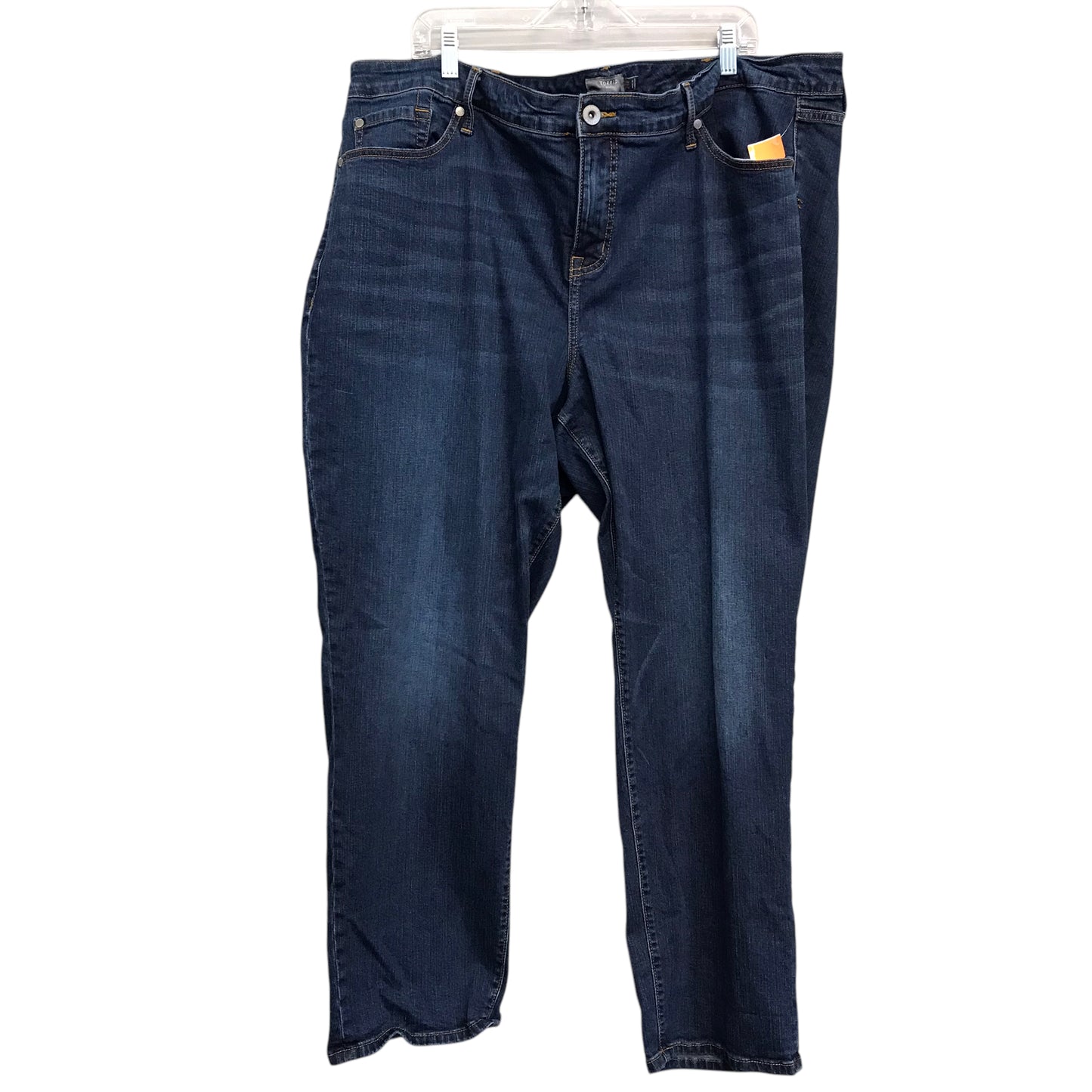 Jeans Straight By Torrid In Blue Denim, Size:24