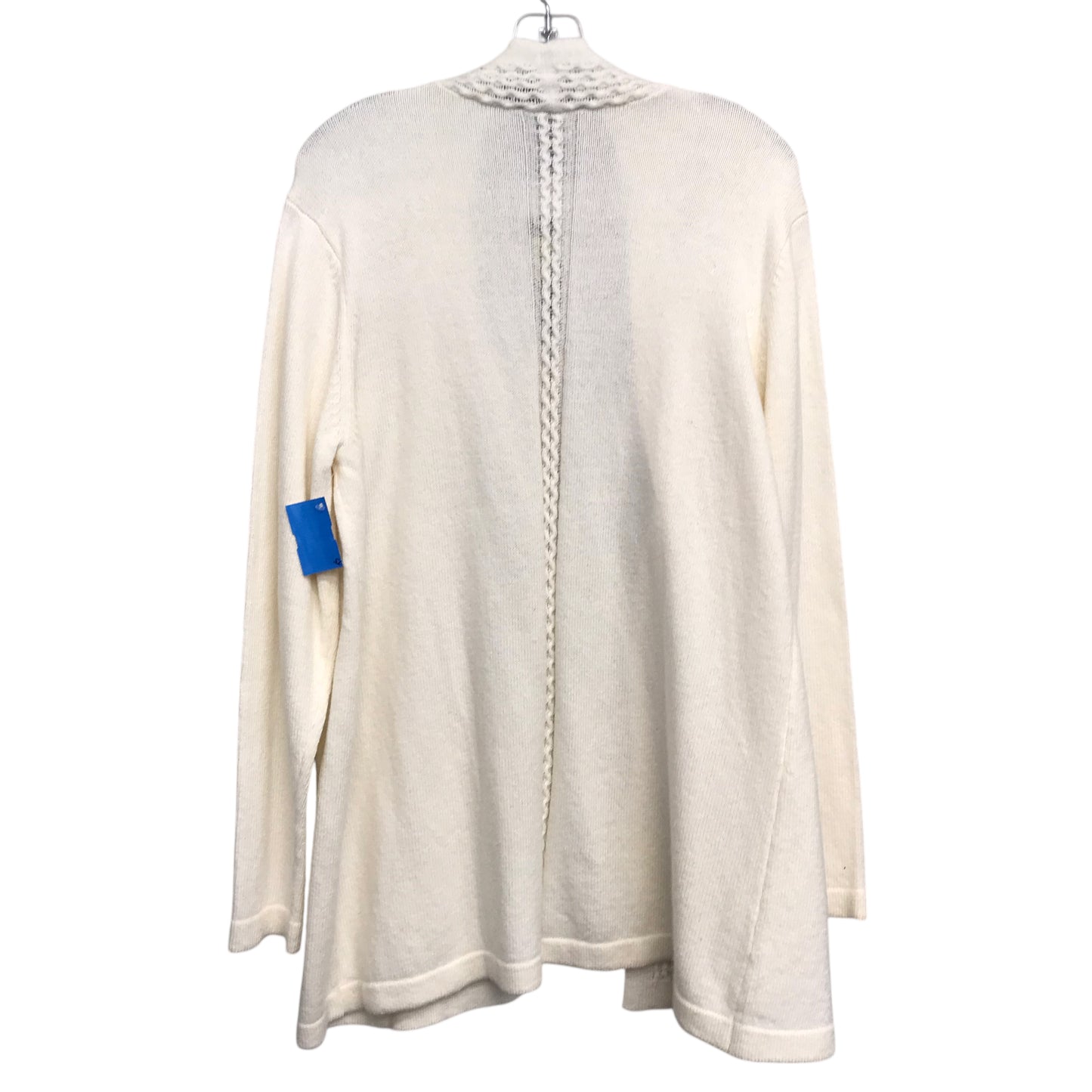 Sweater Cardigan By Investments In Cream, Size:L