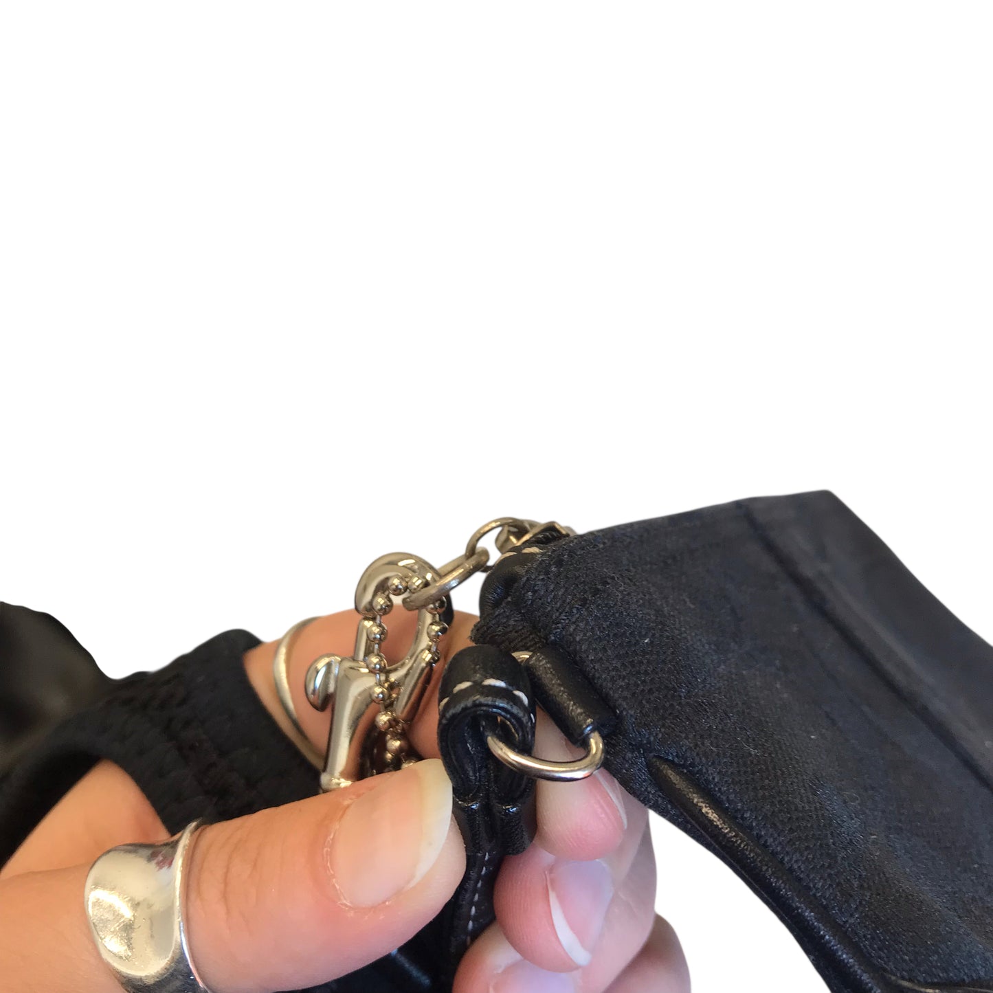 Wristlet Designer By Coach In Black, Size:Small