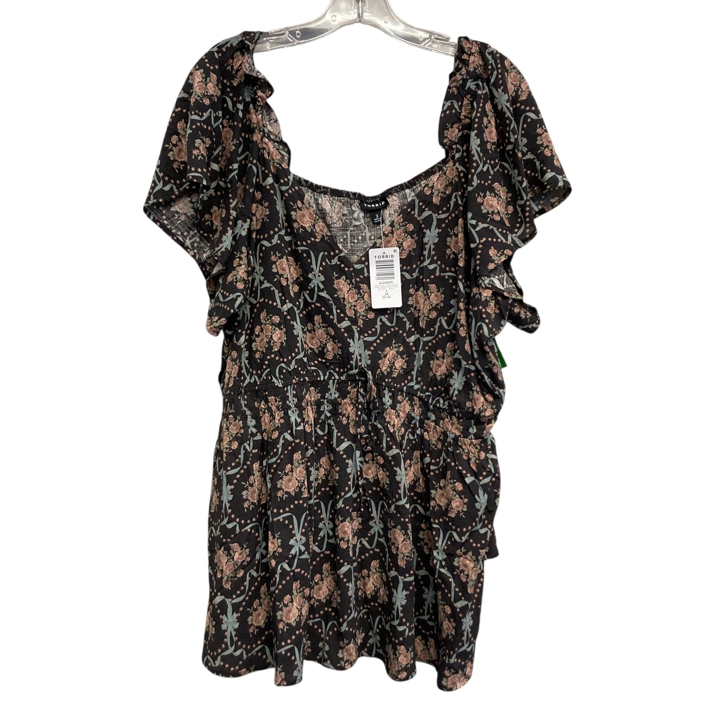 Top Ss By Torrid In Floral Print, Size:3X
