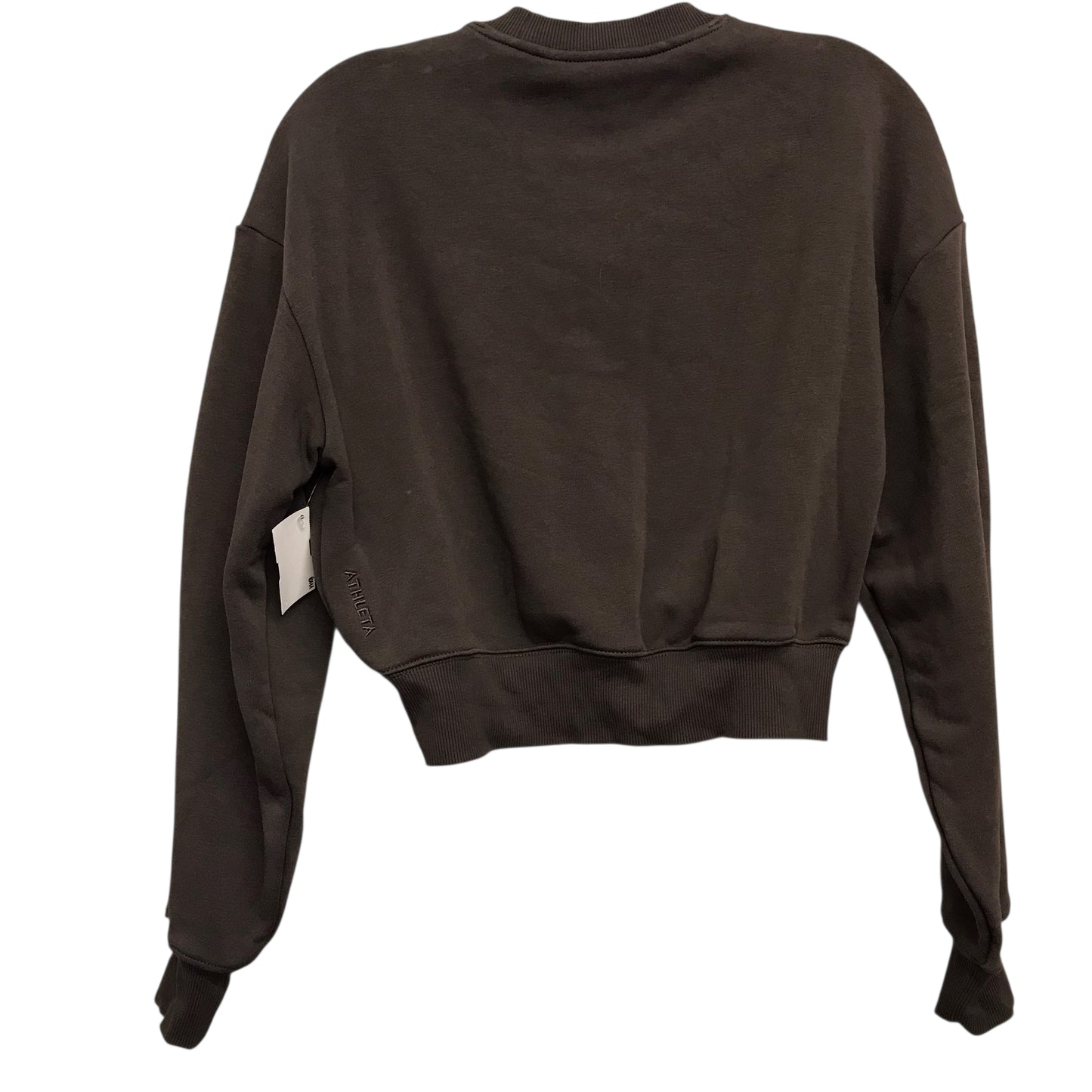 Sweatshirt Crewneck By Athleta In Brown, Size:Xxs