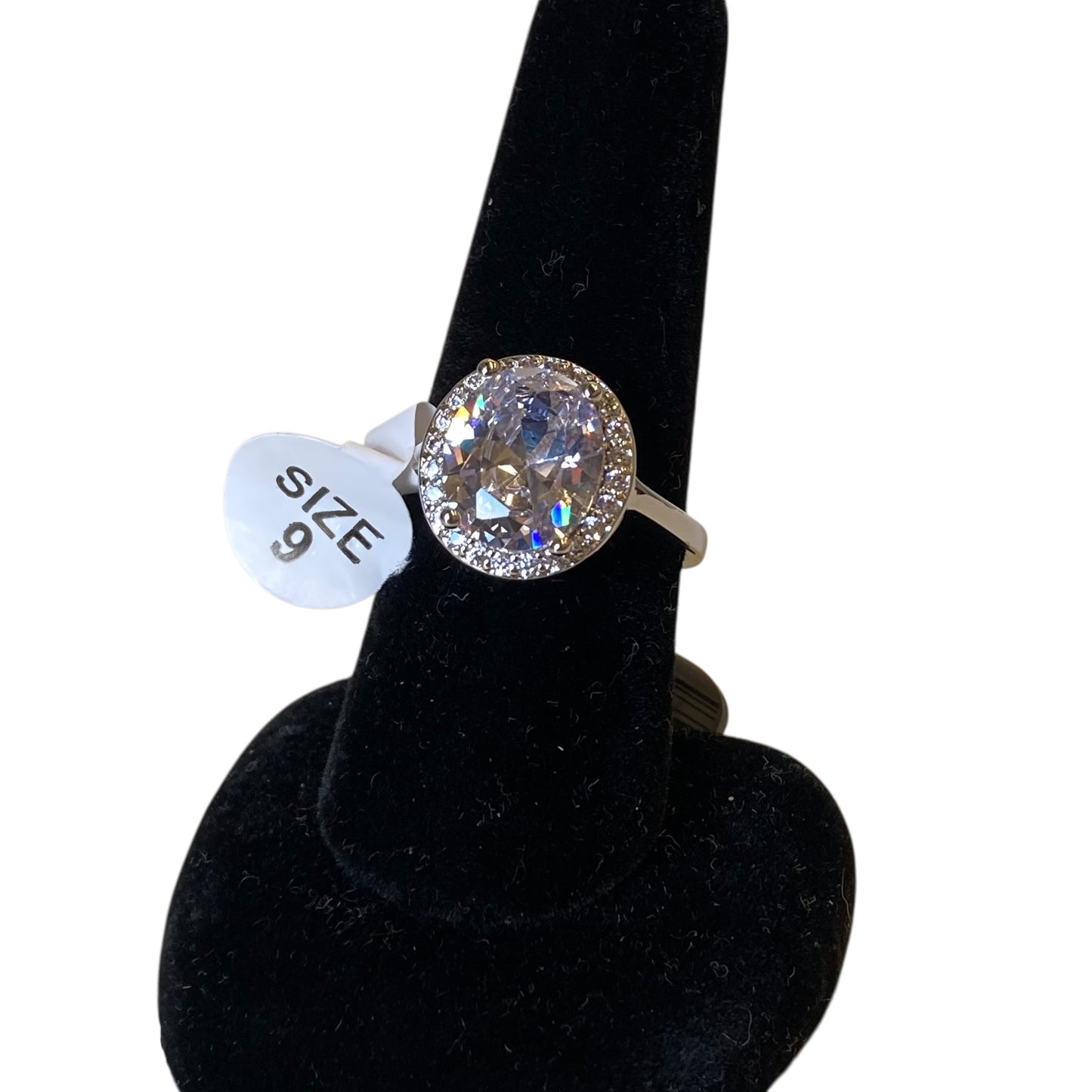 Ring Statement In Silver, Size:9