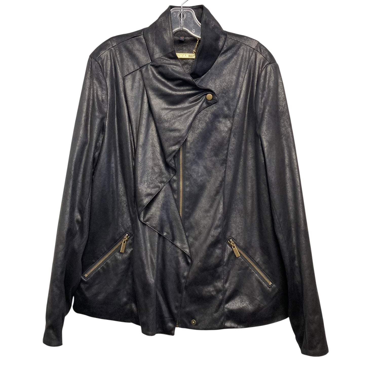 Jacket Other By Iman Hsn In Black, Size:Xl