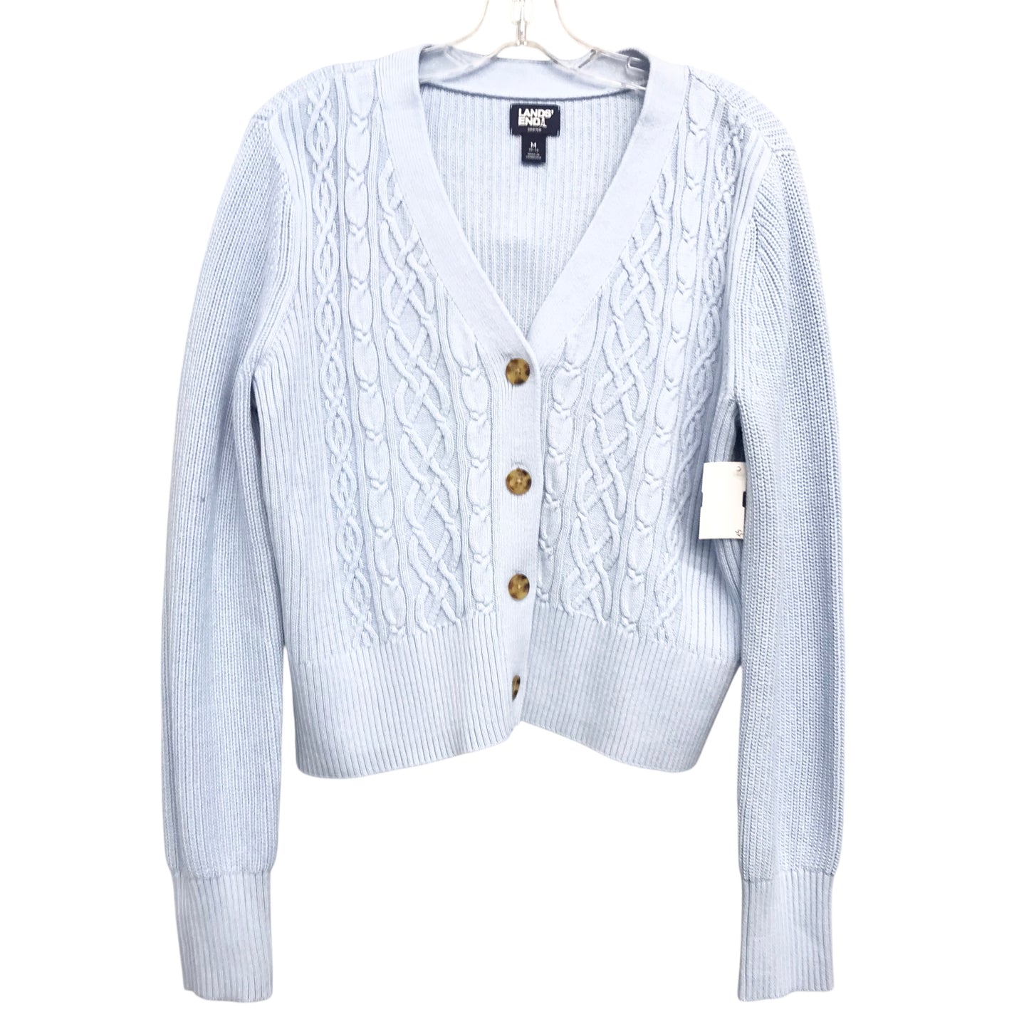 SWEATER CARDIGAN by LANDS END in BLUE, Size:M