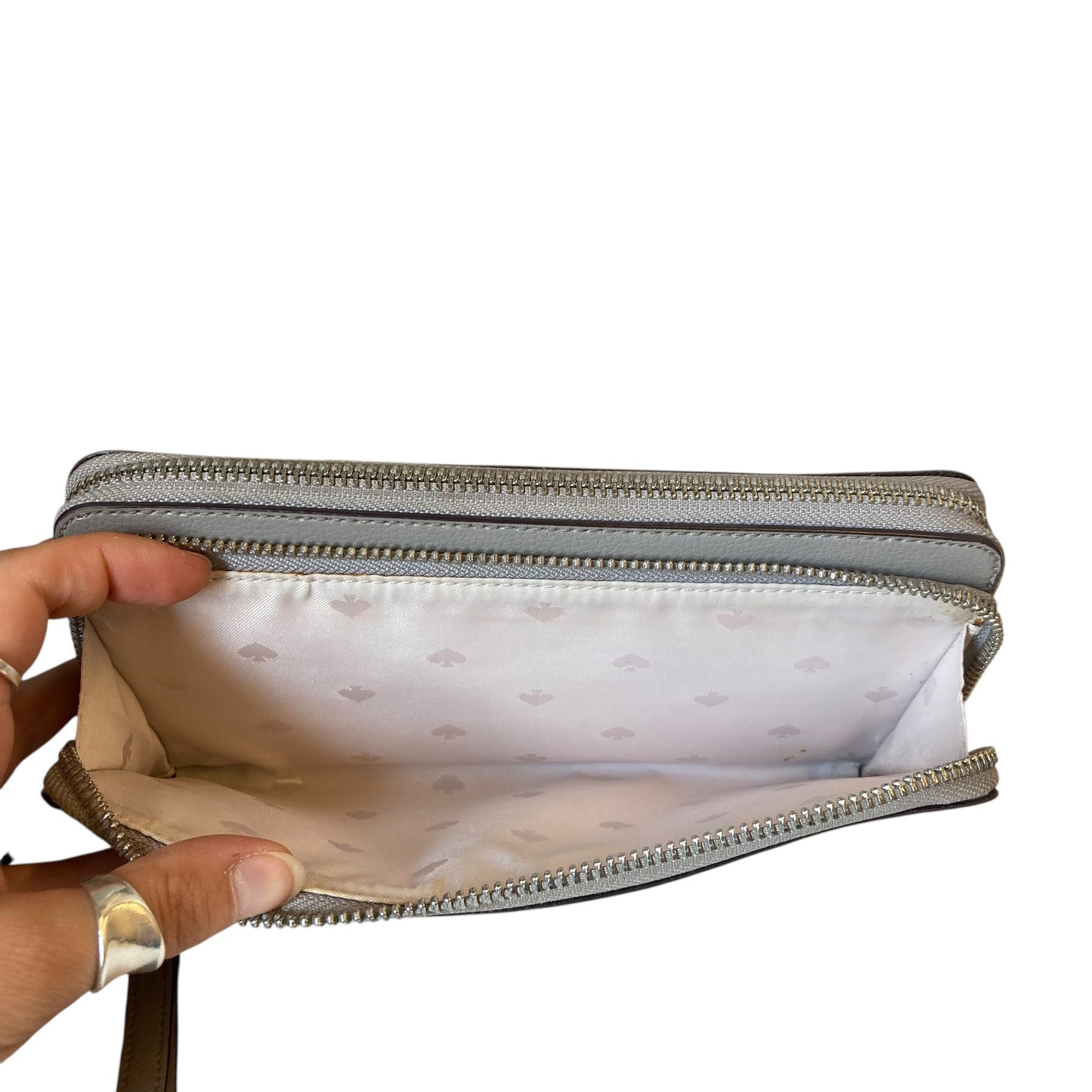 Wallet Designer By Kate Spade In Grey, Size:Large