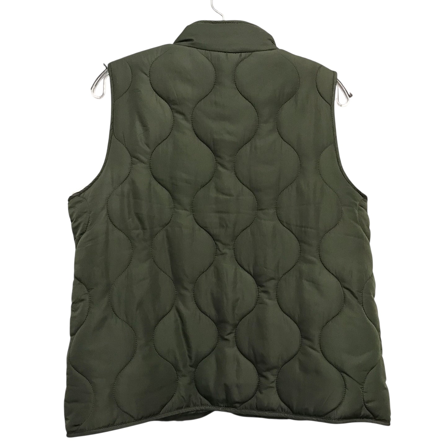 Vest Puffer & Quilted By Natural Reflections In Green, Size:M