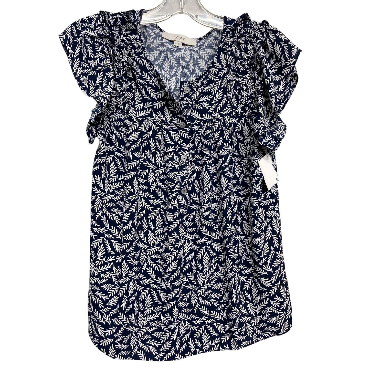 Top Sleeveless By Loft In Navy, Size:Xs