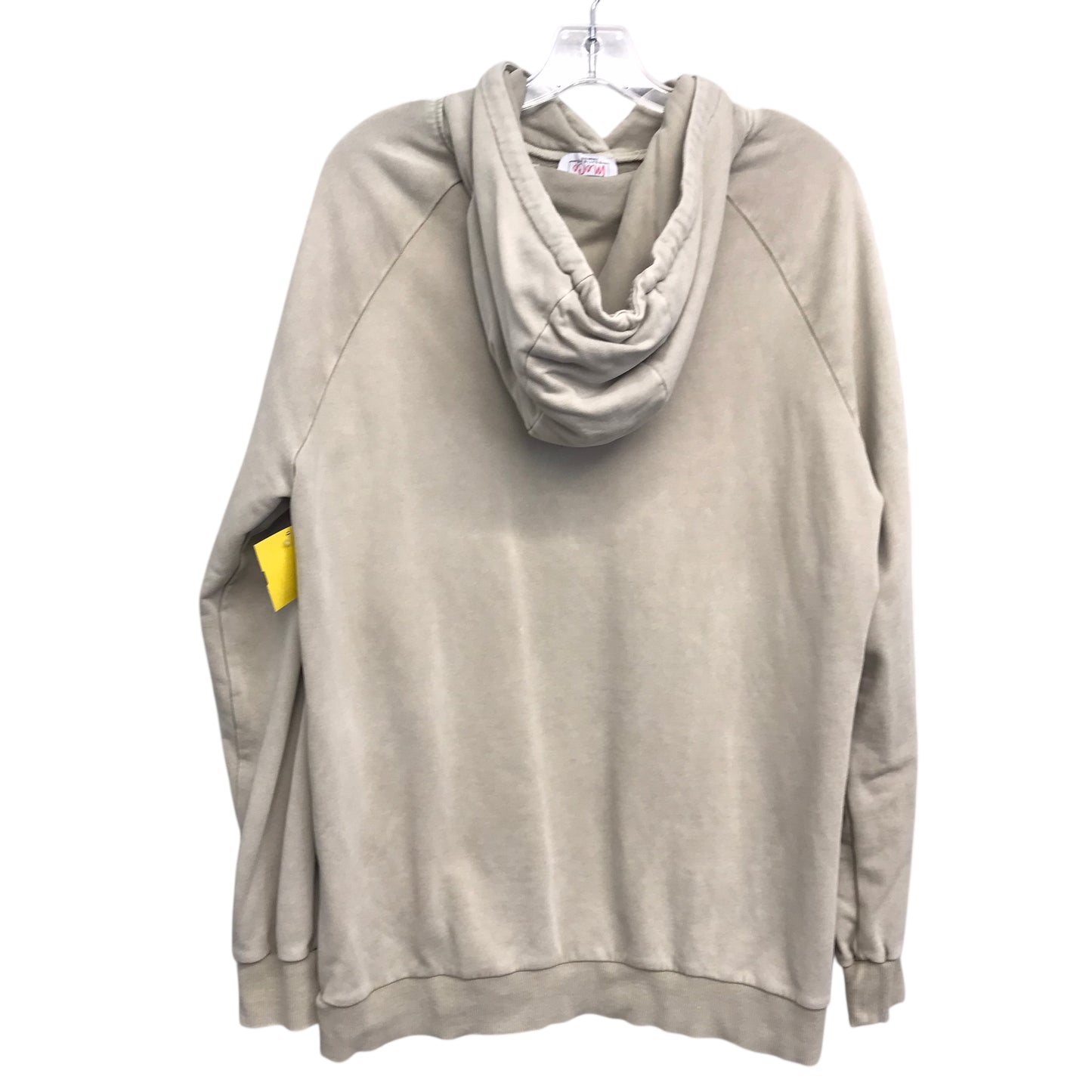 Sweatshirt Hoodie By MoCo Boutique In Tan, Size:L