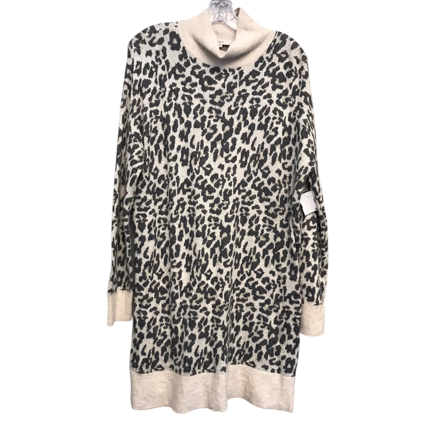 Dress Sweater By Loft In Animal Print, Size:L