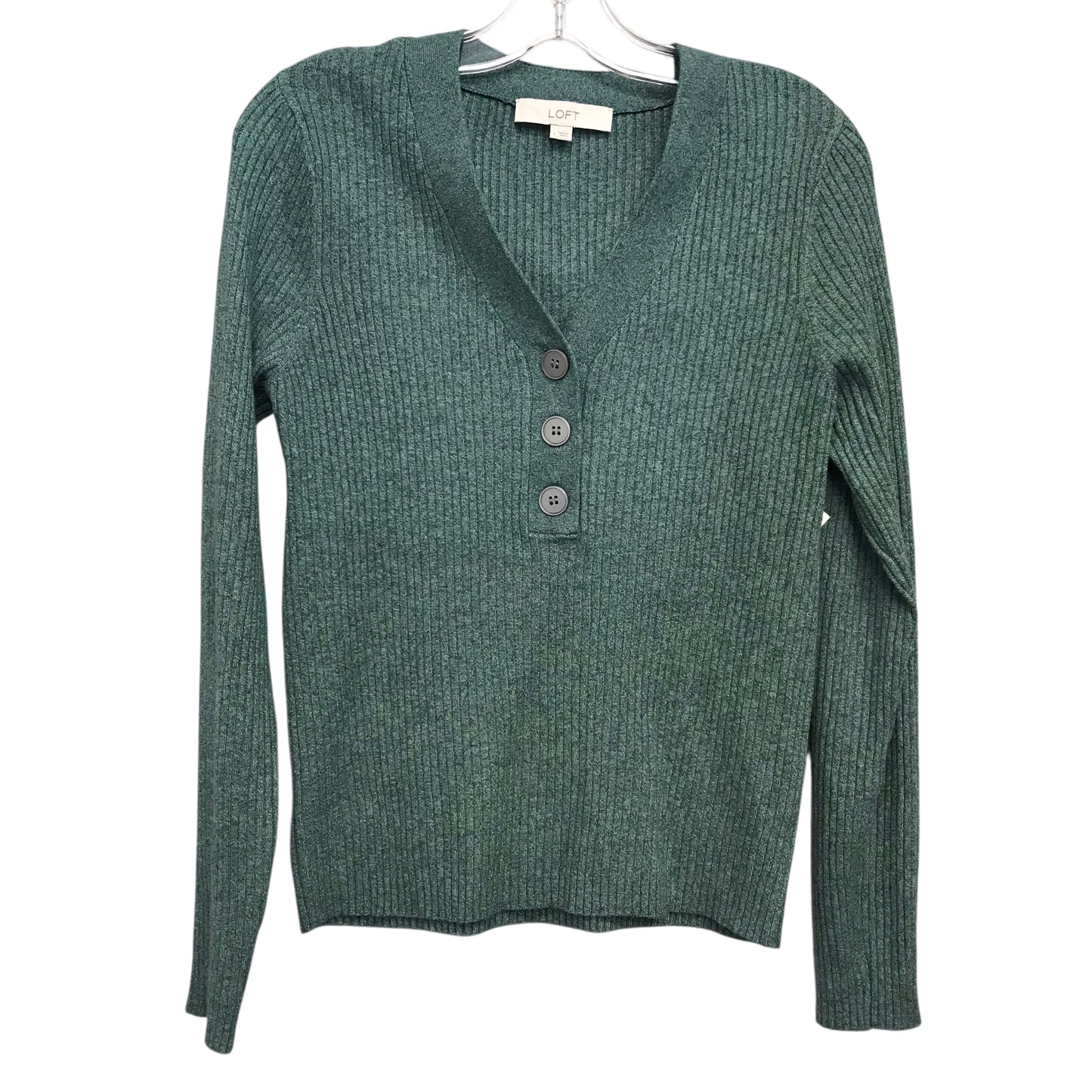 Sweater By Loft In Green, Size:L