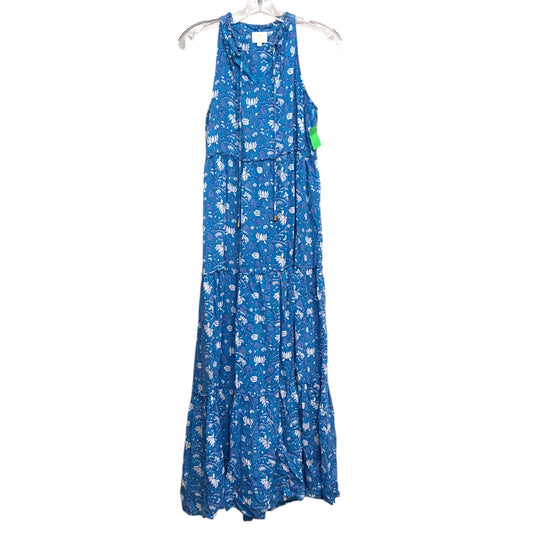 Dress Casual Maxi By J. Marie In Blue & White, Size:Xs