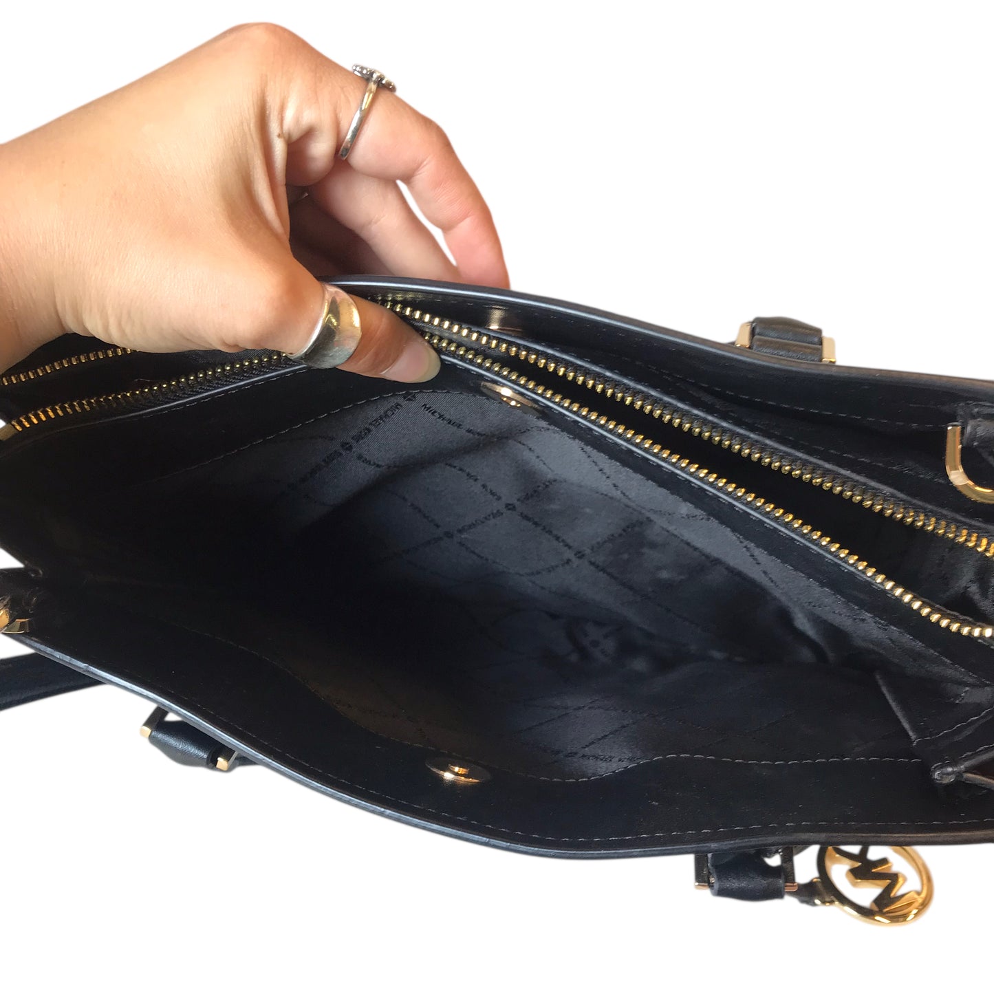 Handbag Designer By Michael Kors In Black, Size:Large