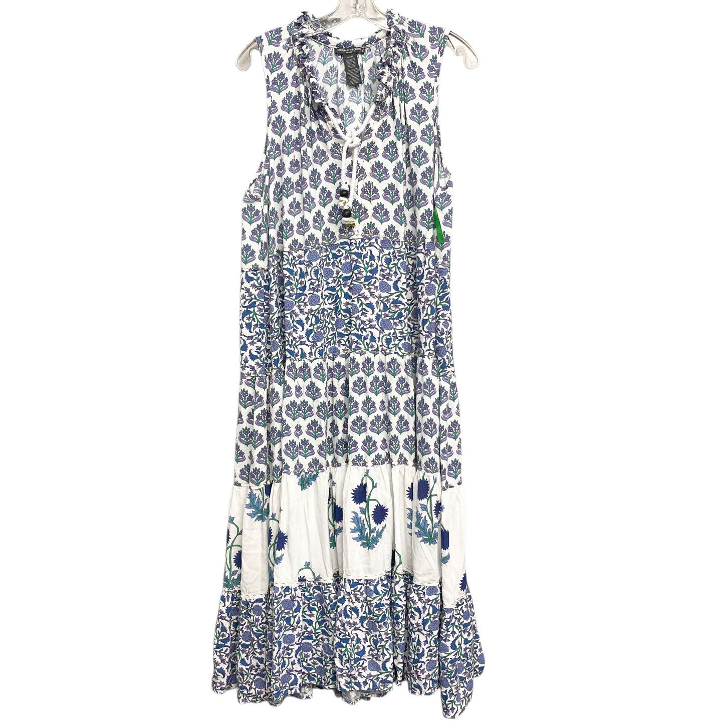 Dress Casual Maxi By Chelsea And Theodore In Floral Print, Size:1X