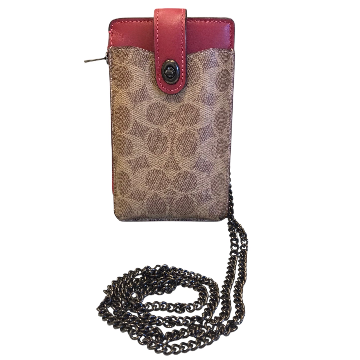 Crossbody Designer By Coach In Tan, Size:Small
