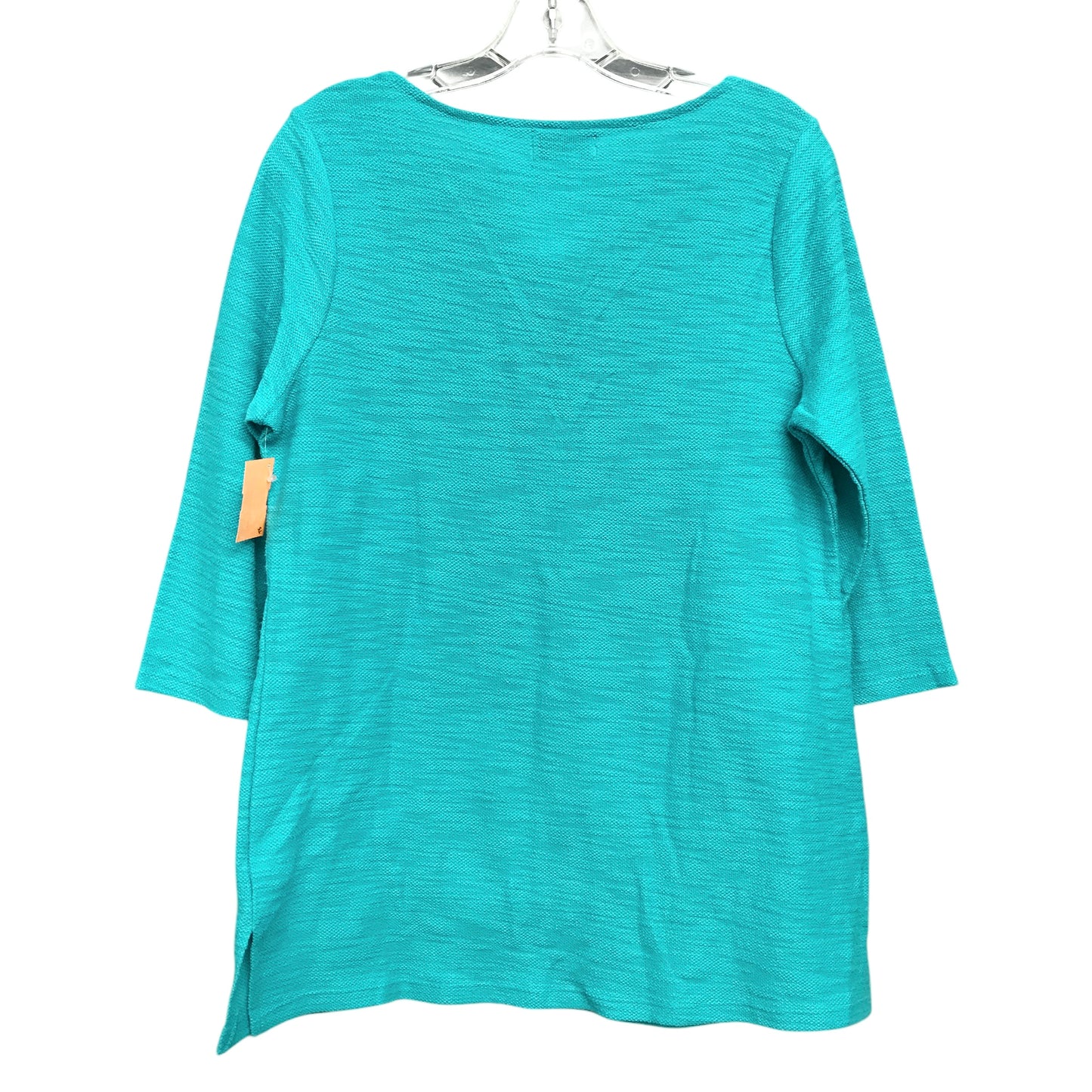 Top Ls By Liz Claiborne In Aqua, Size:M