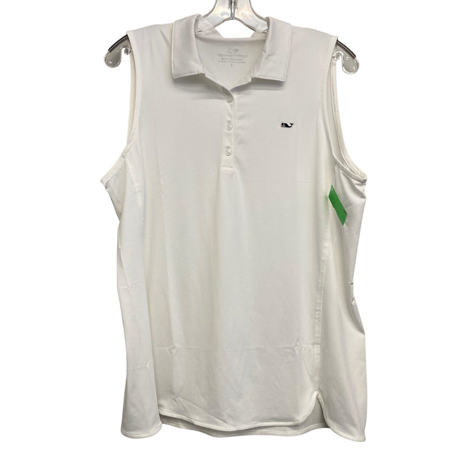 Athletic Tank Top By Vineyard Vines In White, Size:L